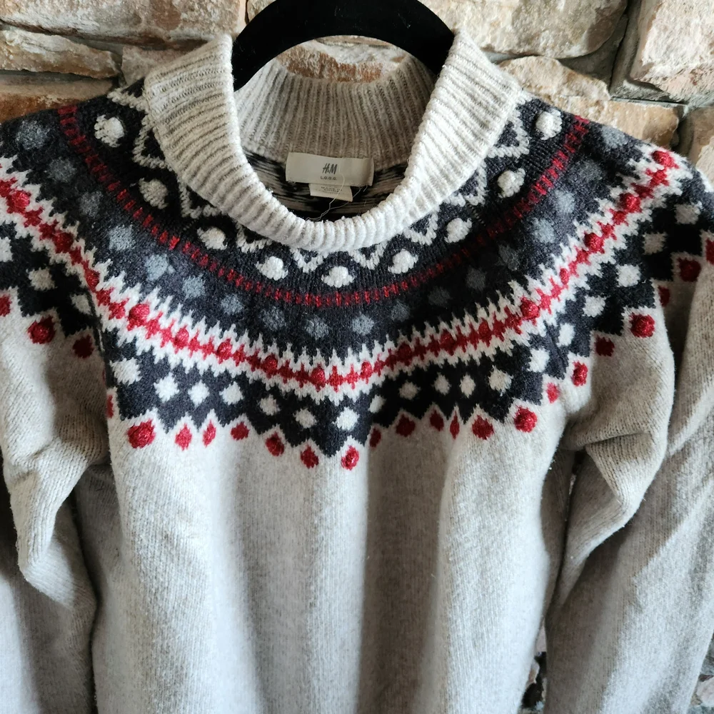 Beige Patterned Sweater Women - Picture 5 of 8